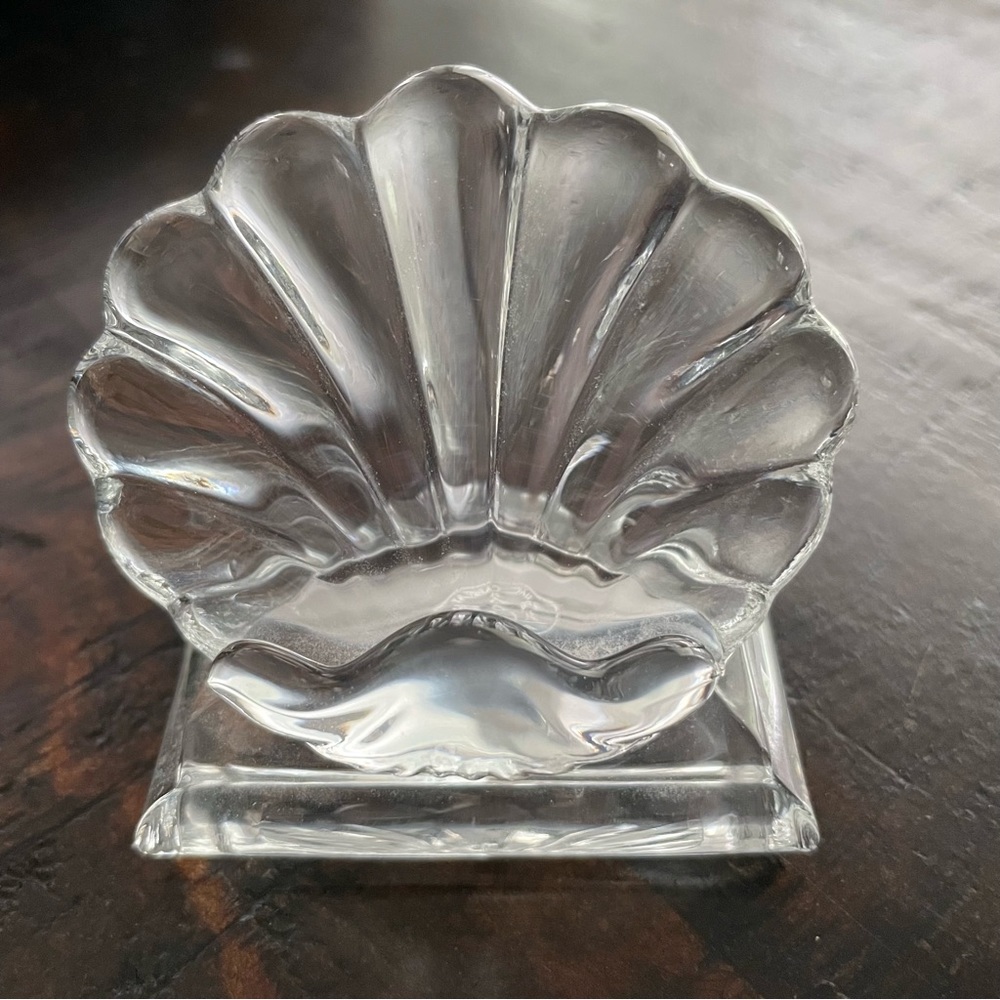 Baccarat Vintage Seashell Card Holder